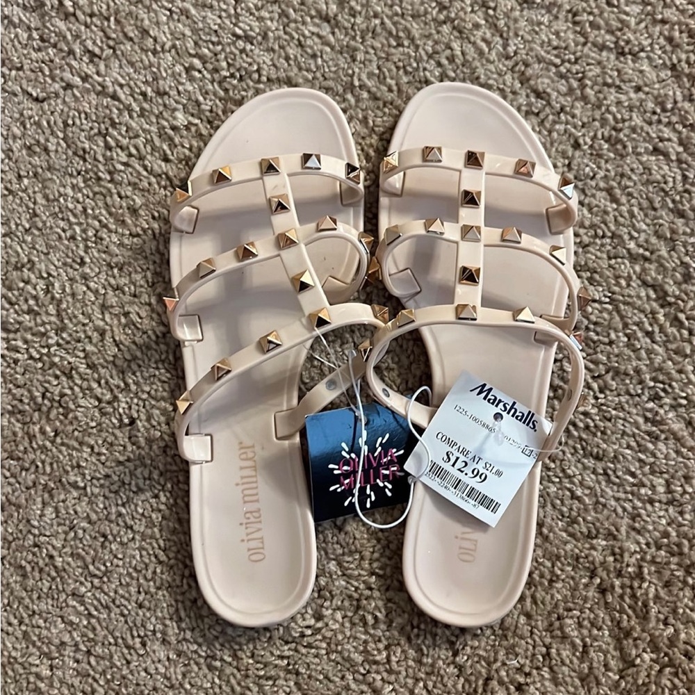 Olivia Miller Studded Sandals
